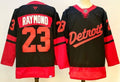 Men's Detroit Red Wings Lucas Raymond Fanatics Black Player Jersey