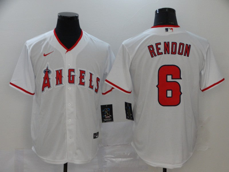 Men's Los Angeles Angels Anthony Rendons White Sewn Player Jersey