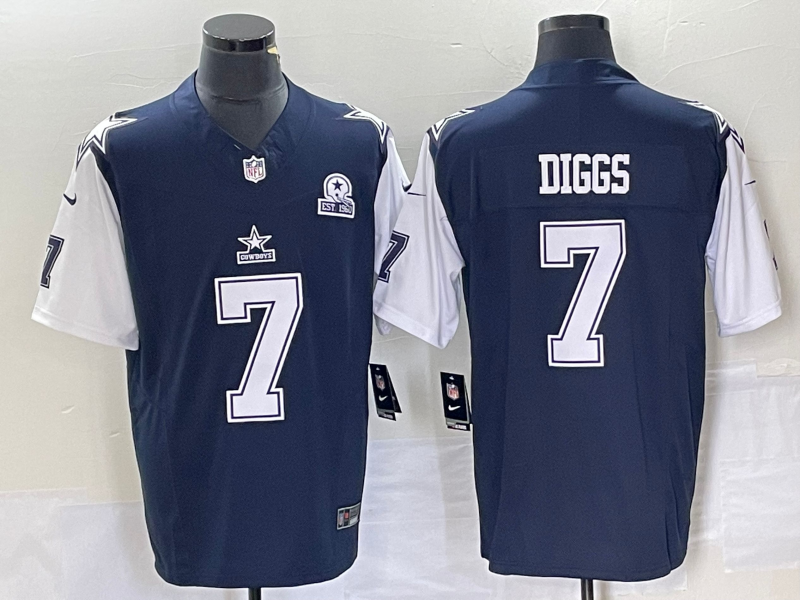 Men's Dallas Cowboys Trevon Diggs Navy Player Jersey