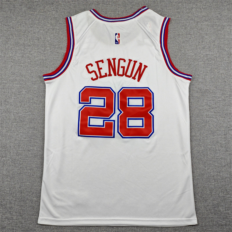Men's Houston Rockets Alperen Sengun White 2025/26 Swingman Jersey - City Edition