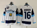 Men's Finland Fanatics 2025 4 Nations Face-Off Aleksander Barkov Fanatics White Premium Jersey