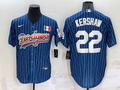 Men's Los Angeles Dodgers Clayton Kershaw Blue Authentic Game Jersey