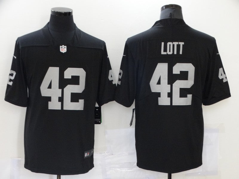 Men's Las Vegas Raiders Ronnie Lott Black Game Jersey