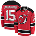 Men's New Jersey Devils Jamie Langenbrunner Red Player Game Jersey