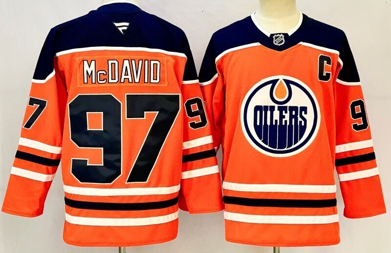 Men's Edmonton Oilers Connor McDavid Fanatics Orange Player Jersey