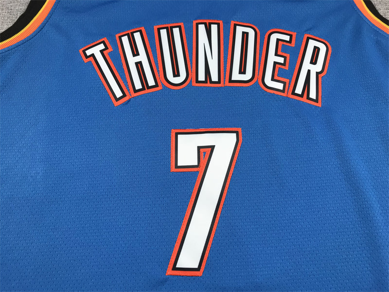 Men's Oklahoma City Thunder Chet Holmgren Blue Swingman Jersey - Icon Edition