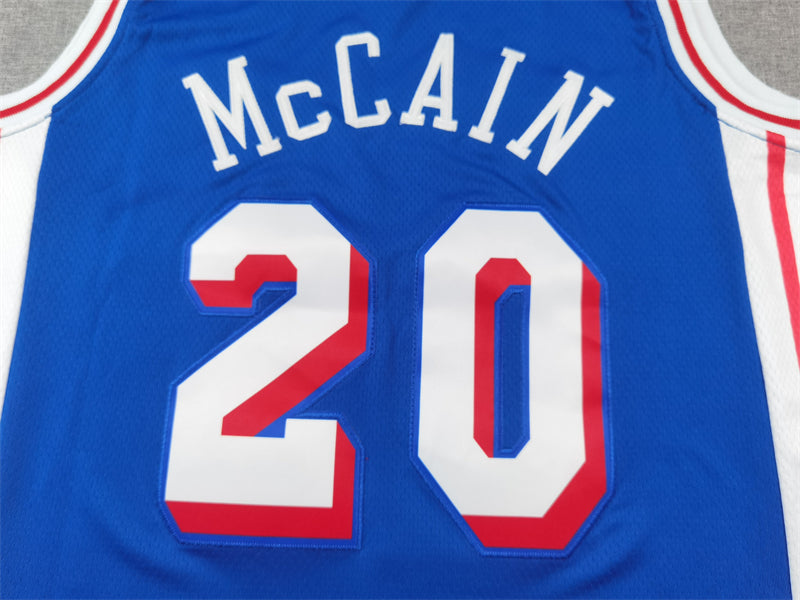 Men's Philadelphia 76ers Jared McCain Royal Swingman Jersey - Icon Edition