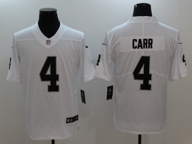 Men's Las Vegas Raiders Derek Carr Black Vapor Jersey White
