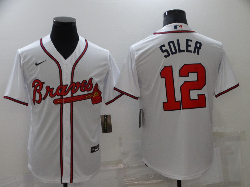 Men's Atlanta Braves Jorge Soler White Replica Player Jersey