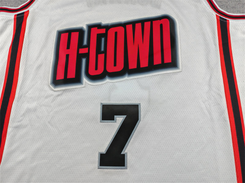 Men's Houston Rockets Kevin Durant White 2024/25 Swingman Player Jersey - City Edition
