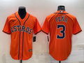 Men's Houston Astros Jeremy Pena Orange Replica Player Jersey