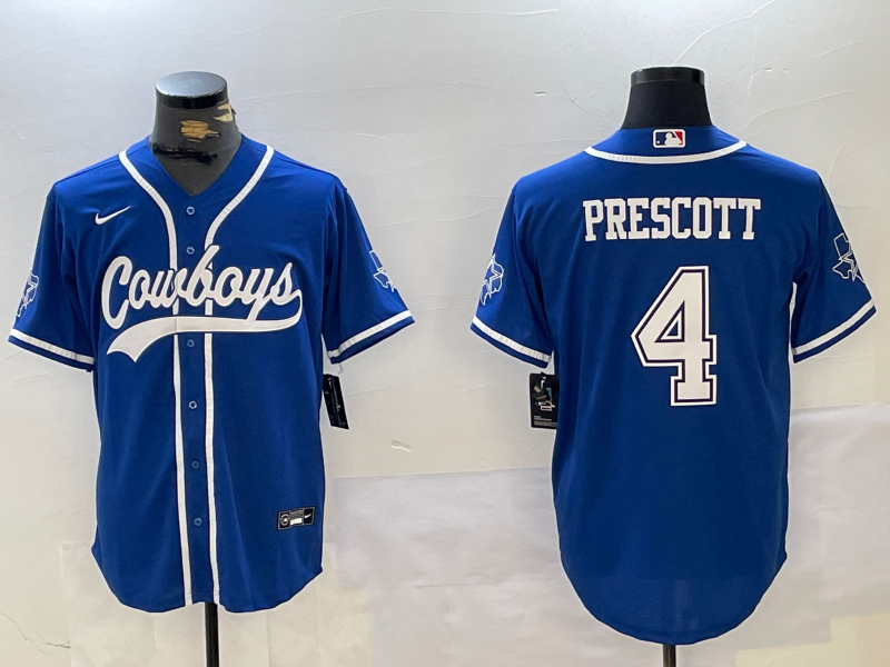 Men's Dallas Cowboys Dak Prescott Royal Game Jersey