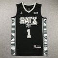 Men's San Antonio Spurs Victor Wembanyama Black 2022/23 Swingman Jersey - Statement Edition