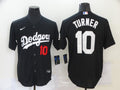 Men's Los Angeles Dodgers Justin Turner Black Stitched Jersey