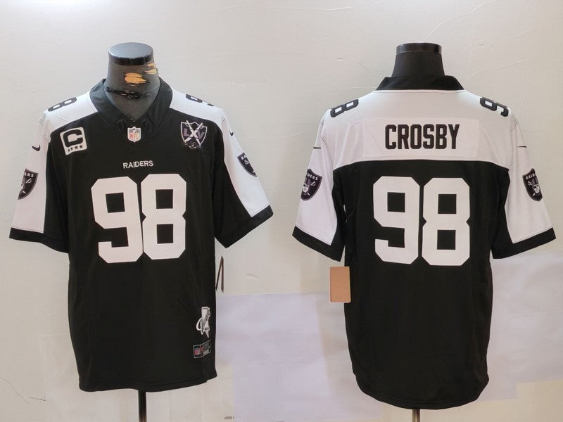 Men's Las Vegas Raiders Maxx Crosby Black 2024 Vapor Limited Jersey