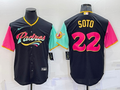 Men's San Diego Padres Juan Soto Black Stitched Jersey