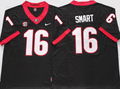 Men's Georgia Bulldogs Kirby Smart Black Player Game Jersey