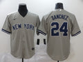 Men's New York Yankees Gary Sanchez Gray Replica Baseball Jersey