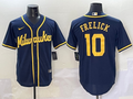 Men's Milwaukee Brewers Sal Frelick Navy Alternate Limited Player Jersey