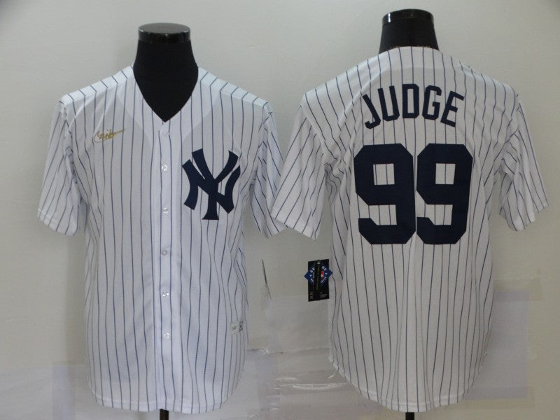 Men's New York Yankees Aaron Judge White Player Jersey
