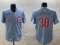 Men's Chicago Cubs Kyle Tucker Baby Blue 2nd Alternate Limited Player Jersey