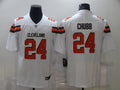 Men's Cleveland Browns Nick Chubb White Game Player Jersey