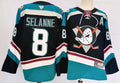 Men's Anaheim Ducks Teemu Selanne Black Game jersey