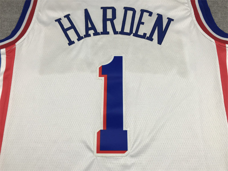 Men's Philadelphia 76ers James Harden White 2022/23 Swingman Jersey - Association Edition