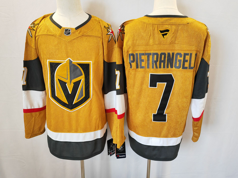Men's Vegas Golden Knights Alex Pietrangelo Fanatics Gold Player Jersey