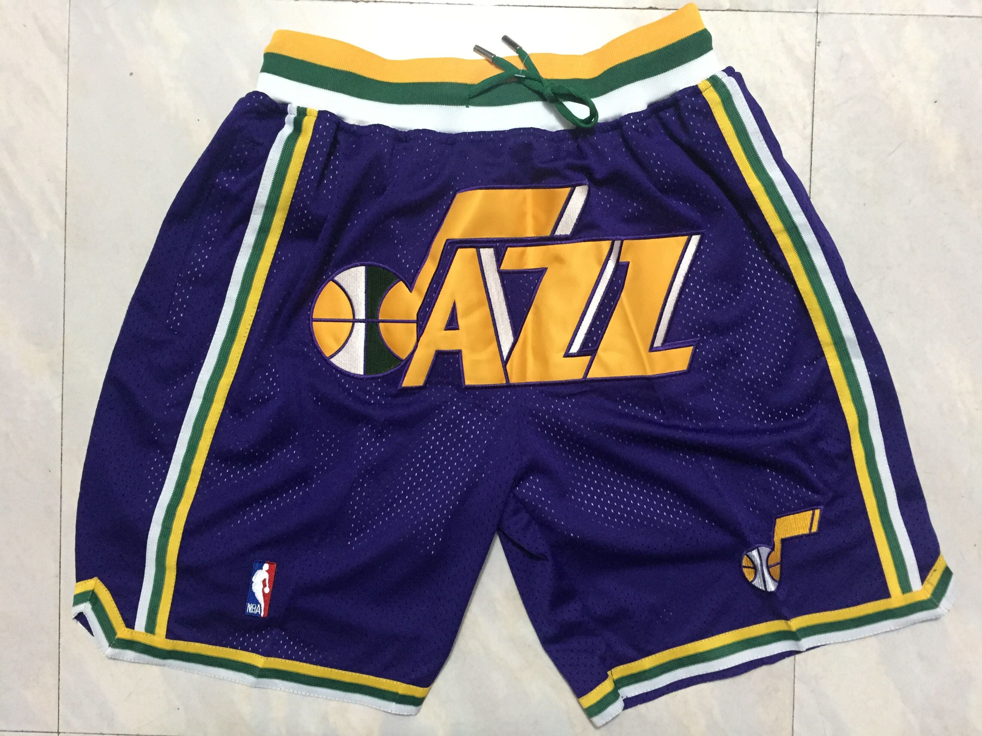 Men's Utah Jazz Purple Basketball Shorts