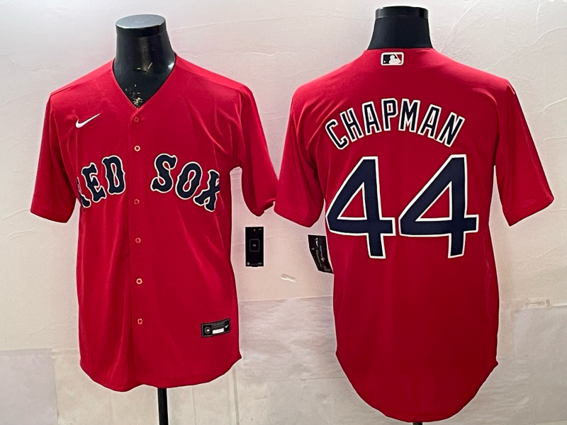 Men's Boston Red Sox Aroldis Chapman Red Alternate Replica Jersey