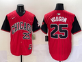Men's Chicago White Sox Andrew Vaughn Red/Black 2025 City Connect Limited Player Jersey