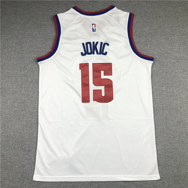 Men's Denver Nuggets Nikola Jokic White Swingman Jersey - Reward version