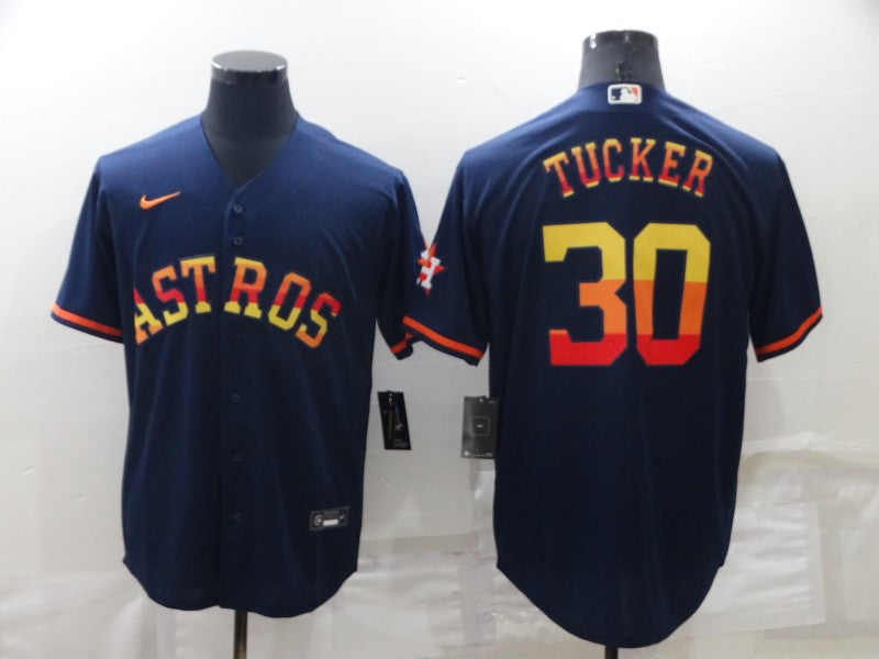 Men's Houston Astros Kyle Tucker Navy Replica Baseball Jersey