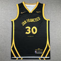 Men's Golden State Warriors Stephen Curry Black 2023/24 Swingman Jersey - City Edition