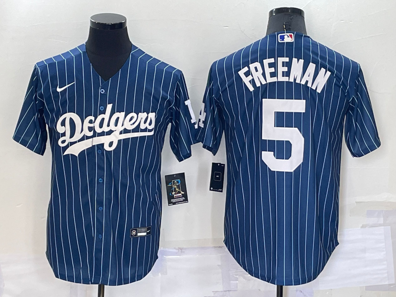 Men's Los Angeles Dodgers Freddie Freeman Blue Player Game Jersey