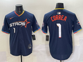 Men's Houston Astros Carlos Correa Navy 2025 City Connect Limited Player Jersey