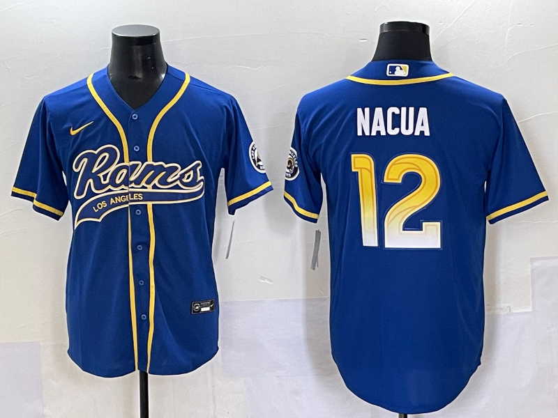 Men's Los Angeles Rams Puka Nacua Royal Game Jersey