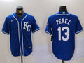 Men's Kansas City Royals Salvador Perez Royal Alternate Replica Player Jersey