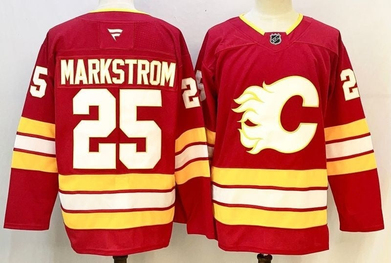 Men's Calgary Flames Jacob Markstom Fanatics Red Home Breakaway Player Jersey