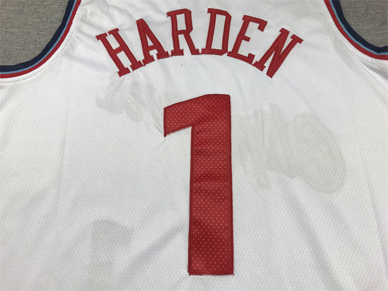 Men's LA Clippers James Harden White Swingman Player Jersey