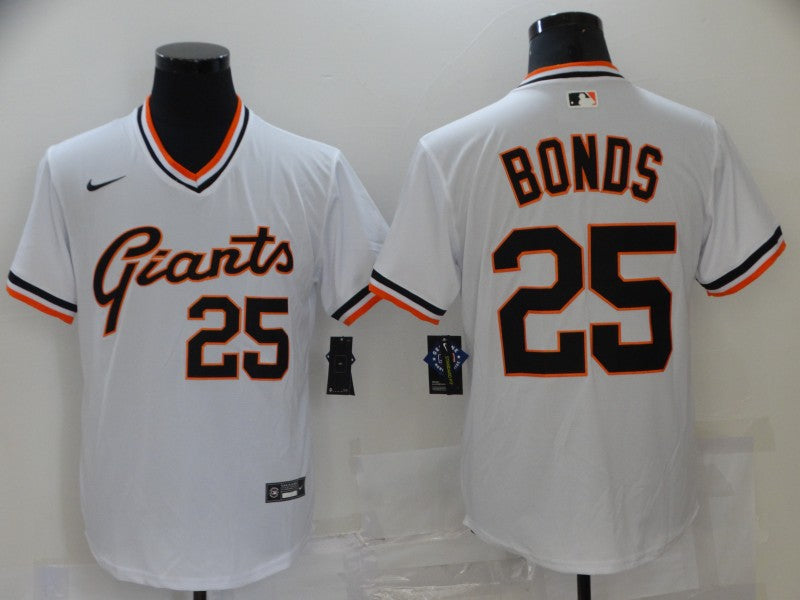 Men's San Francisco Giants Barry Bonds White Replica Player Jersey