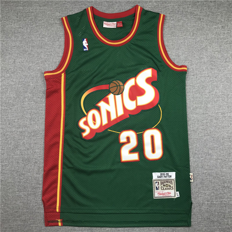 Men's Seattle Supersonics Gary Payton Green Swingman Player Jersey