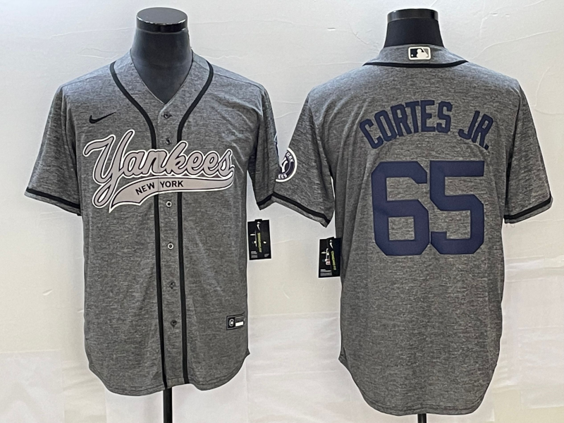 Men's New York Yankees Nestor Cortes Jr. Gray Game Jersey Joint Edition