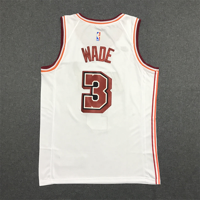 Men's Miami Heat Dwyane Wade White 2022/23 Swingman Jersey - Classic Edition