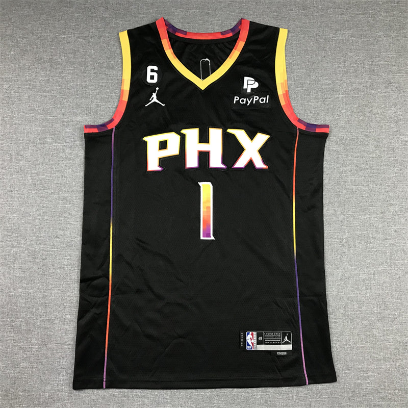 Men's Phoenix Suns Devin Booker Black 2022/23 Fast Break Player Jersey - Statement Edition