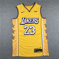 Men's Los Angeles Lakers LeBron James Yellow Swingman Jersey