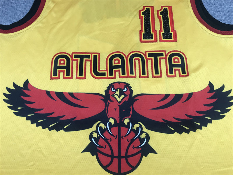 Men's Atlanta Hawks Trae Young Yellow 2021/22 Swingman Jersey - City Edition