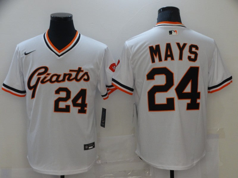 Men's San Francisco Giants Willie Mays White Replica Player Jersey