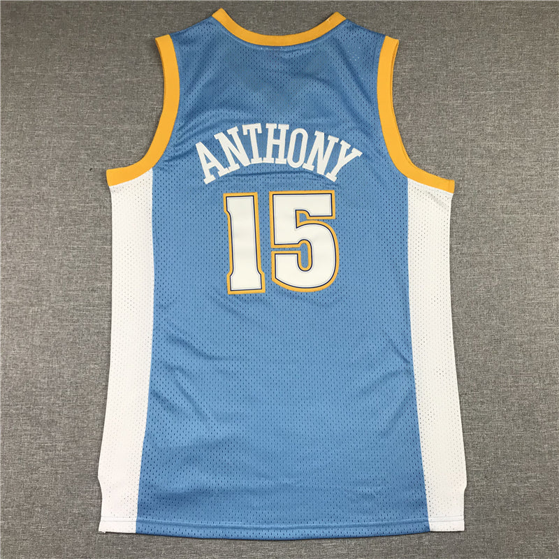 Men's Denver Nuggets Carmelo Anthony NBA Blue Player Jersey